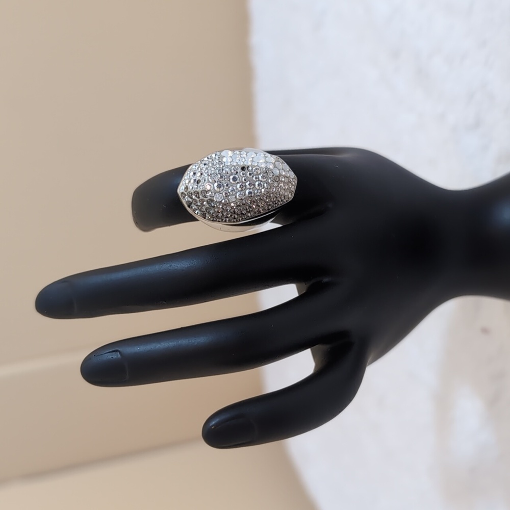 Swarovski| Rhodium Plated Kinshasa Ring